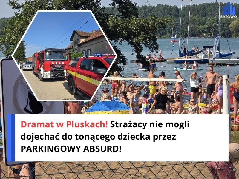 Dramat w Pluskach! Strażacy nie mogli dojechać do tonącego dziecka przez PARKINGOWY ABSURD!